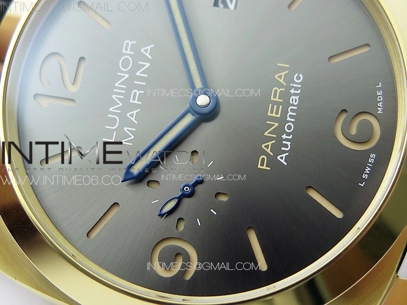 Pre Order PAM1115 RG VSF 1:1 Best Edition Blue Dial on Blue Leather Strap P.9010 Super Clone